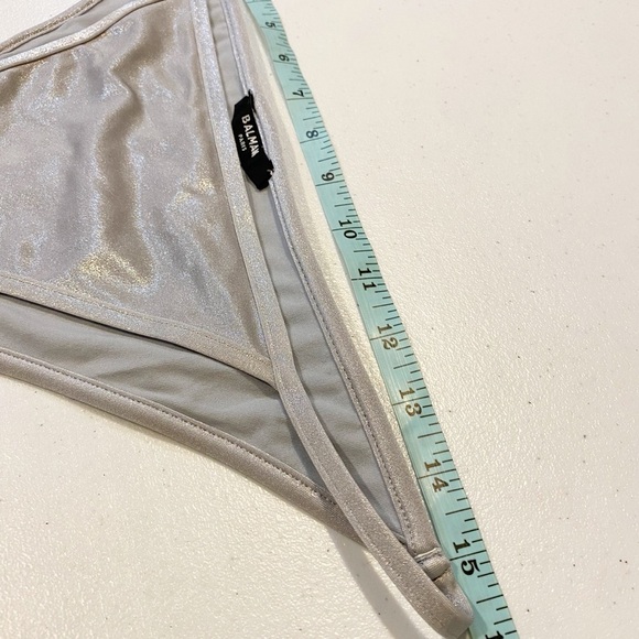 BALMAIN Two-Piece Logo Embossed Bandeau Bikini Set - Picture 3 of 14